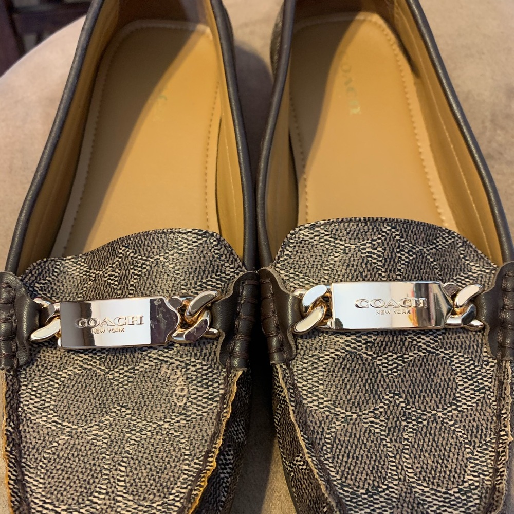 Coach flat moccasins